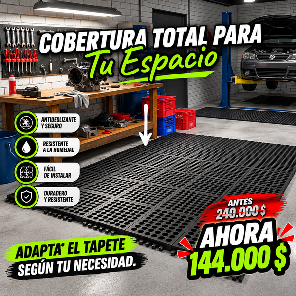 Tapete Antifatiga Unimat Profesional 🦶 | Caucho Nitrilo Antideslizante y Resistente