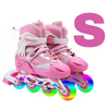 Patines Ajustables Rosa Con Bolso Y Protecciones