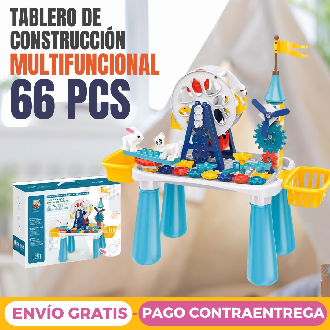 Tablero de construcción MULTIFUNCIONAL 66 PIEZAS