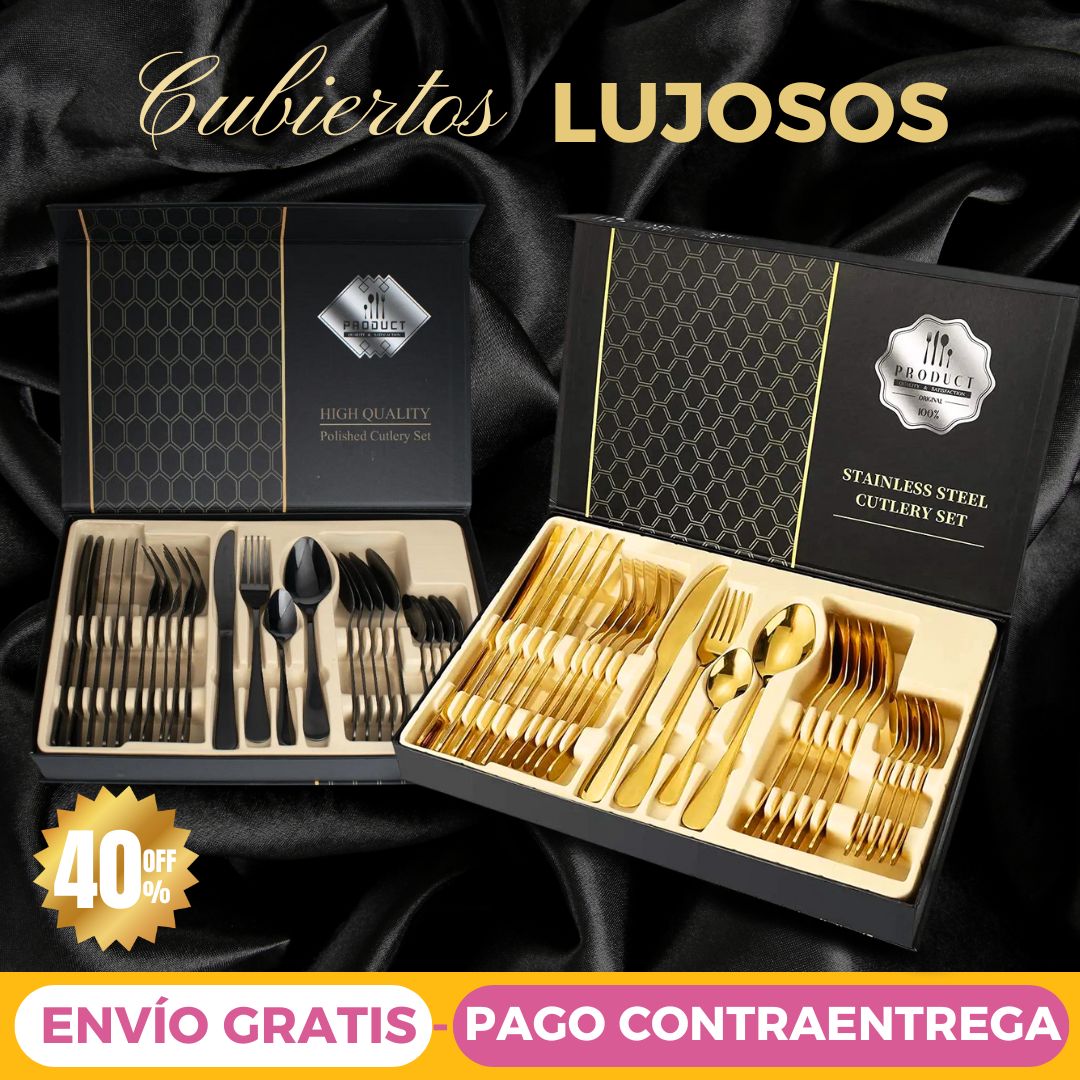 Set de cubiertos de 24 piezas