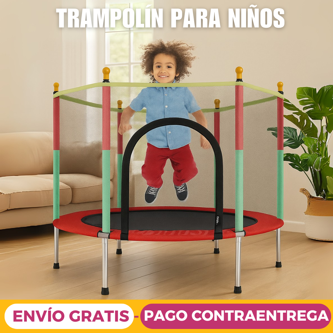 Trampolín Infantíl Recreativo, Interior o Exterior