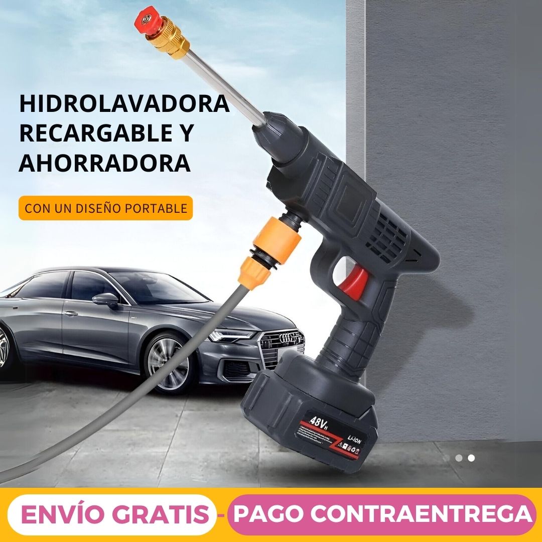 Hidrolavadora Inalambrica Portátil Recargable 48v y accesorios