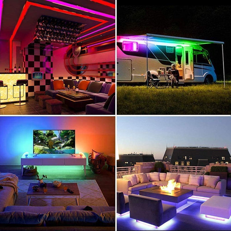 Cinta Led Rgb Luces Bluetooth Usb Tv Hogar 5 mts