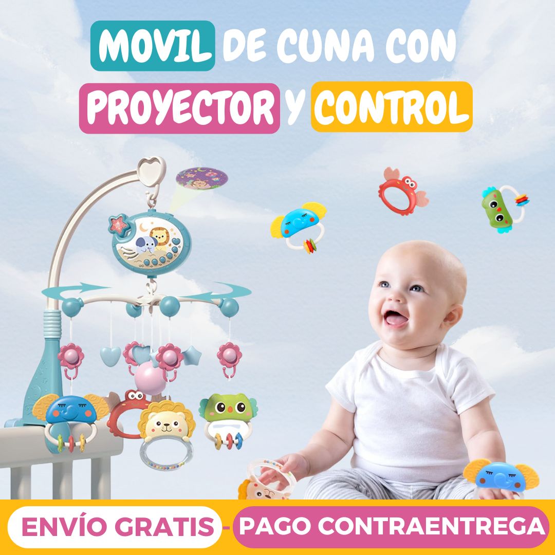 Móvil Musical Con Proyector Para Cuna