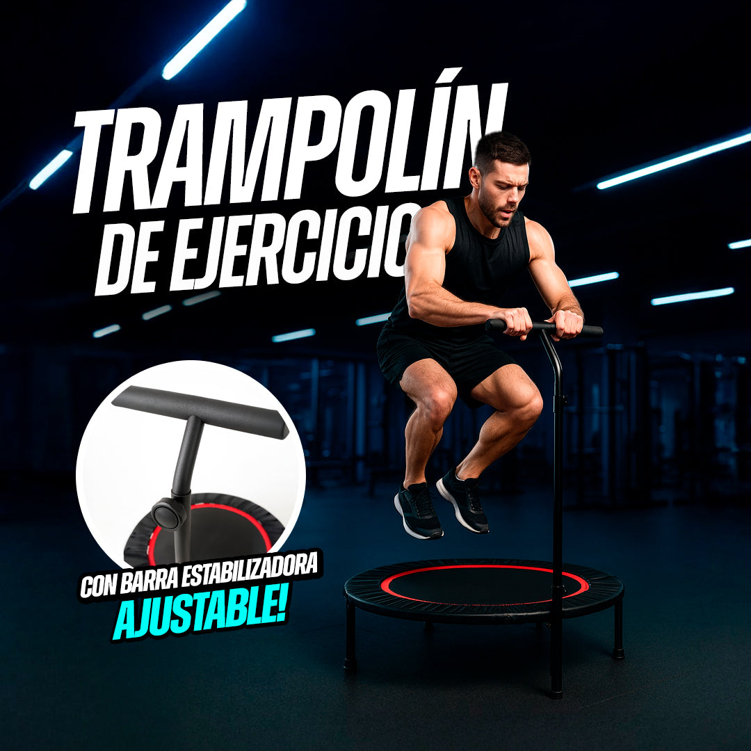 Trampolín de ejercicio con Barra Estabilizadora
