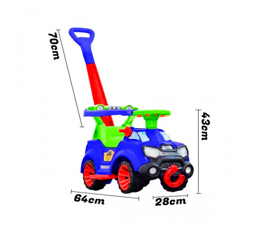 Carrito Infantil 3 En 1: Caminador, Paseador y montable