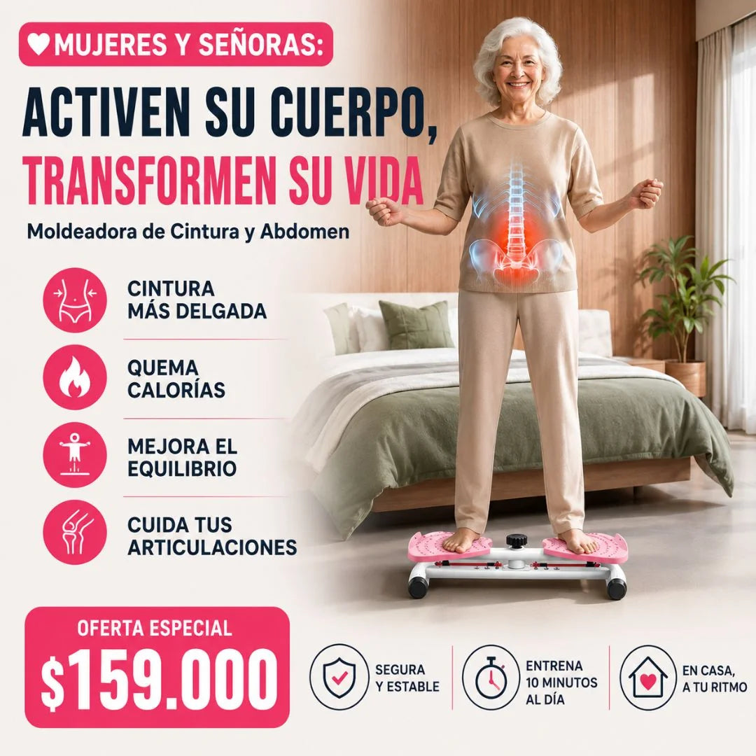 Máquina Moldeadora Fitness 4 en 1 para Cintura y Abdomen