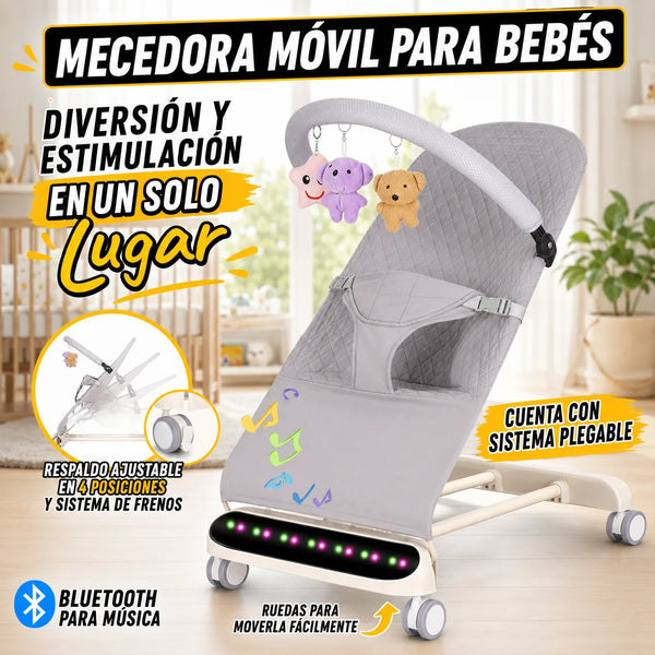 Mecedora Móvil Musical para Bebé 4 en 1 con Bluetooth TT