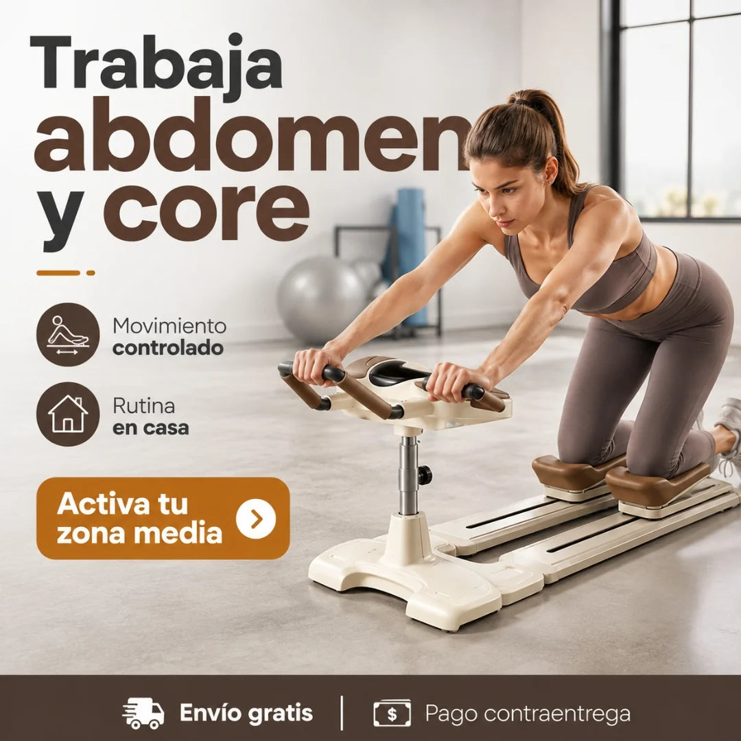 Máquina Abdominal Doble Riel para Entrenar en Casa