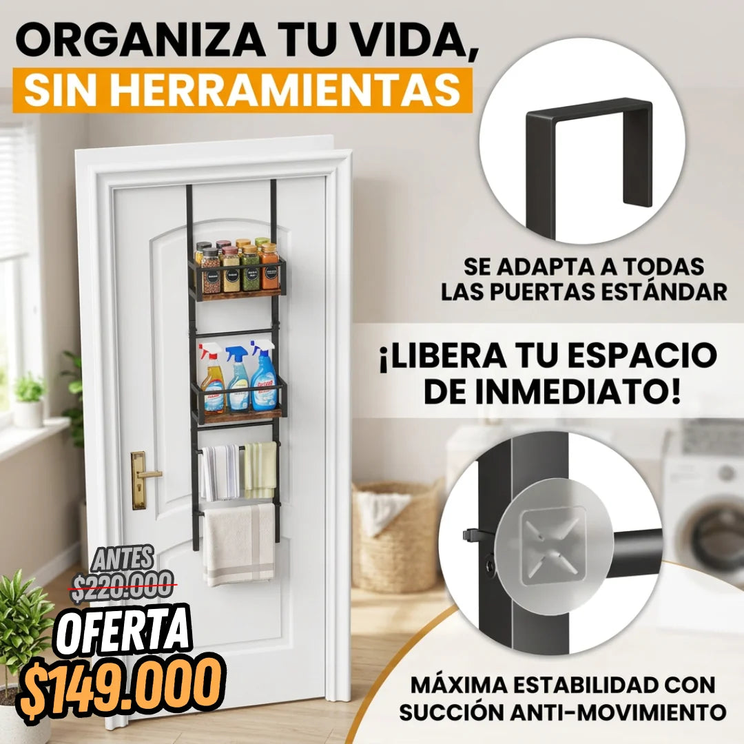 Organizador Colgante de Puerta para Bolsos y Accesorios