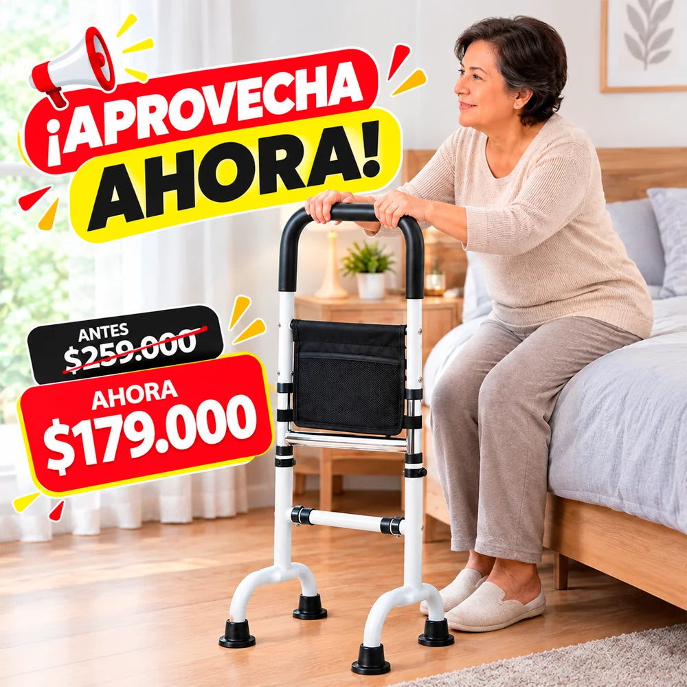Barra de Apoyo para Levantarse y Sentarse – Ajustable y Antideslizante