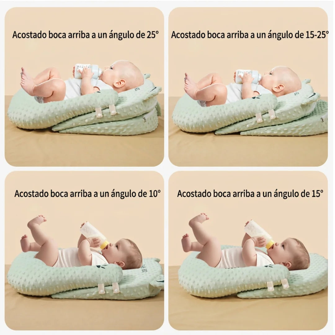 Almohada Antireflujo para Bebé con Soporte Ajustable  10º-25º