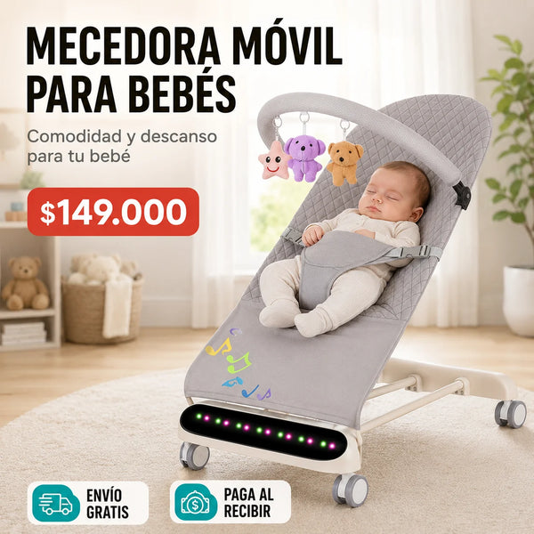 Mecedora Móvil Musical para Bebé 4 en 1 con Bluetooth TT