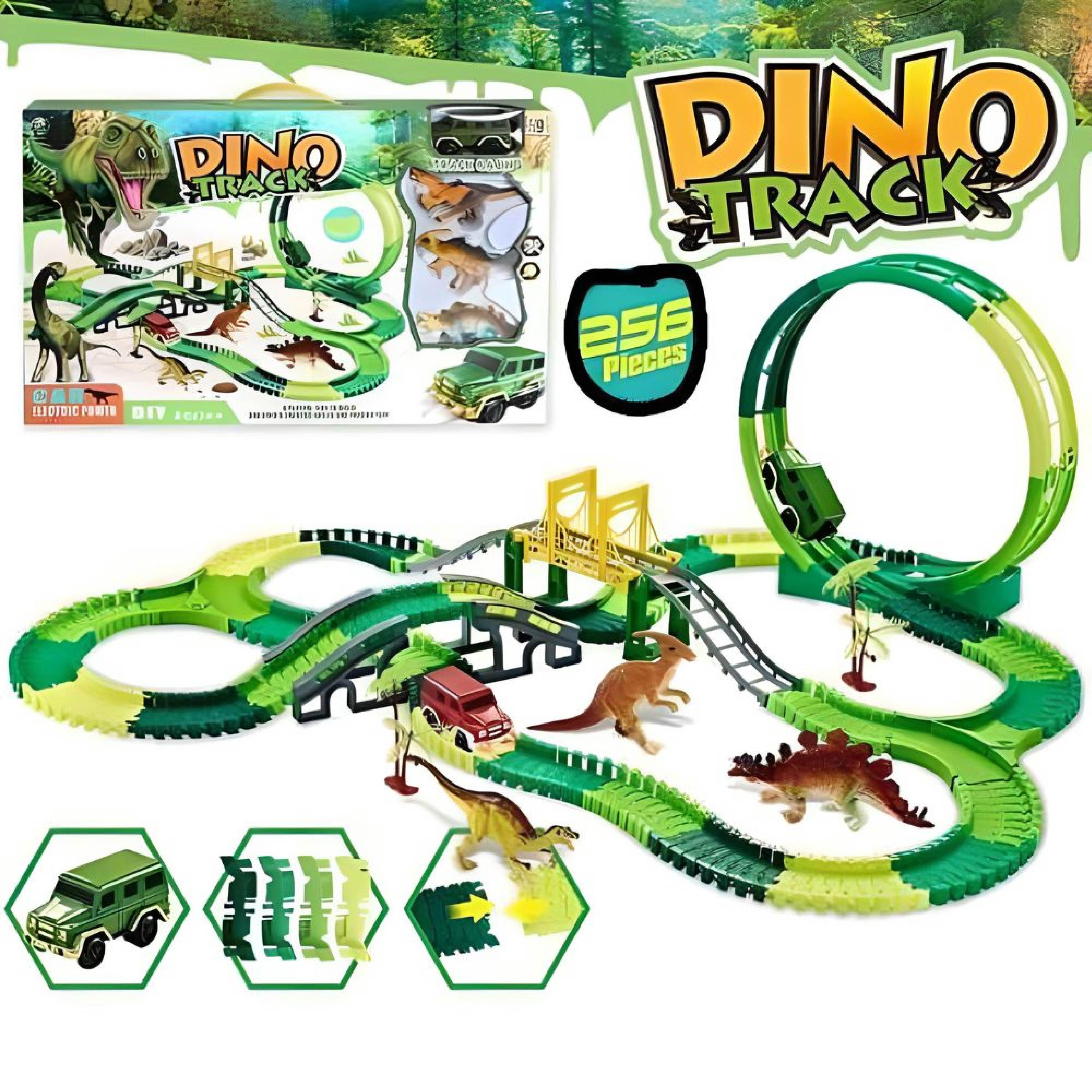 Pista De Carros Hot Dinosaurio De Pilas