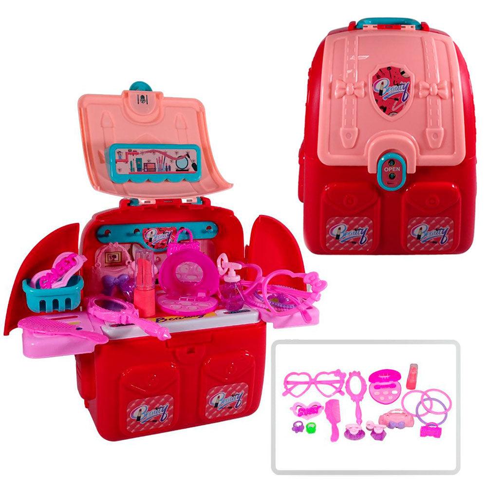 Set De Maquillaje De Juguete Para Niña Morral Con Accesorios