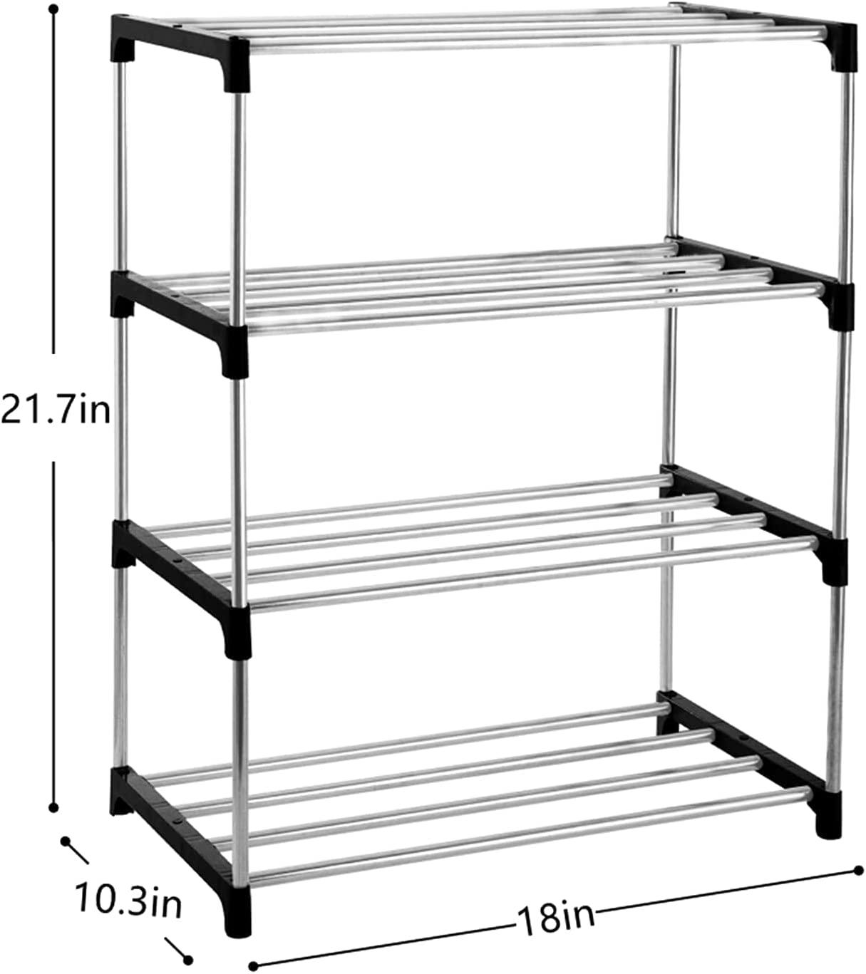 Zapatero Organizador de Zapatos Metálico 4 Niveles